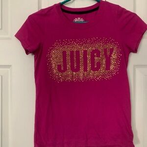 Juicy Couture Pink and Gold Short Sleeve Tee